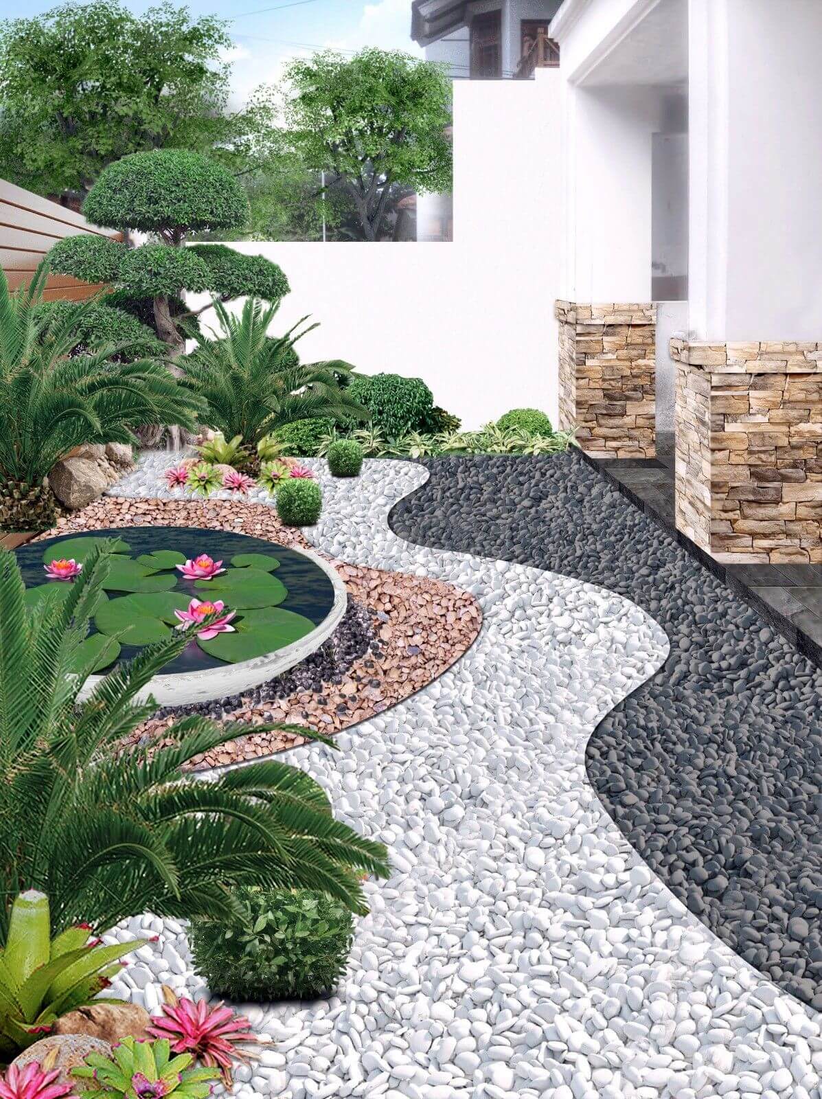 طراحی باغ باغچه حیاط15